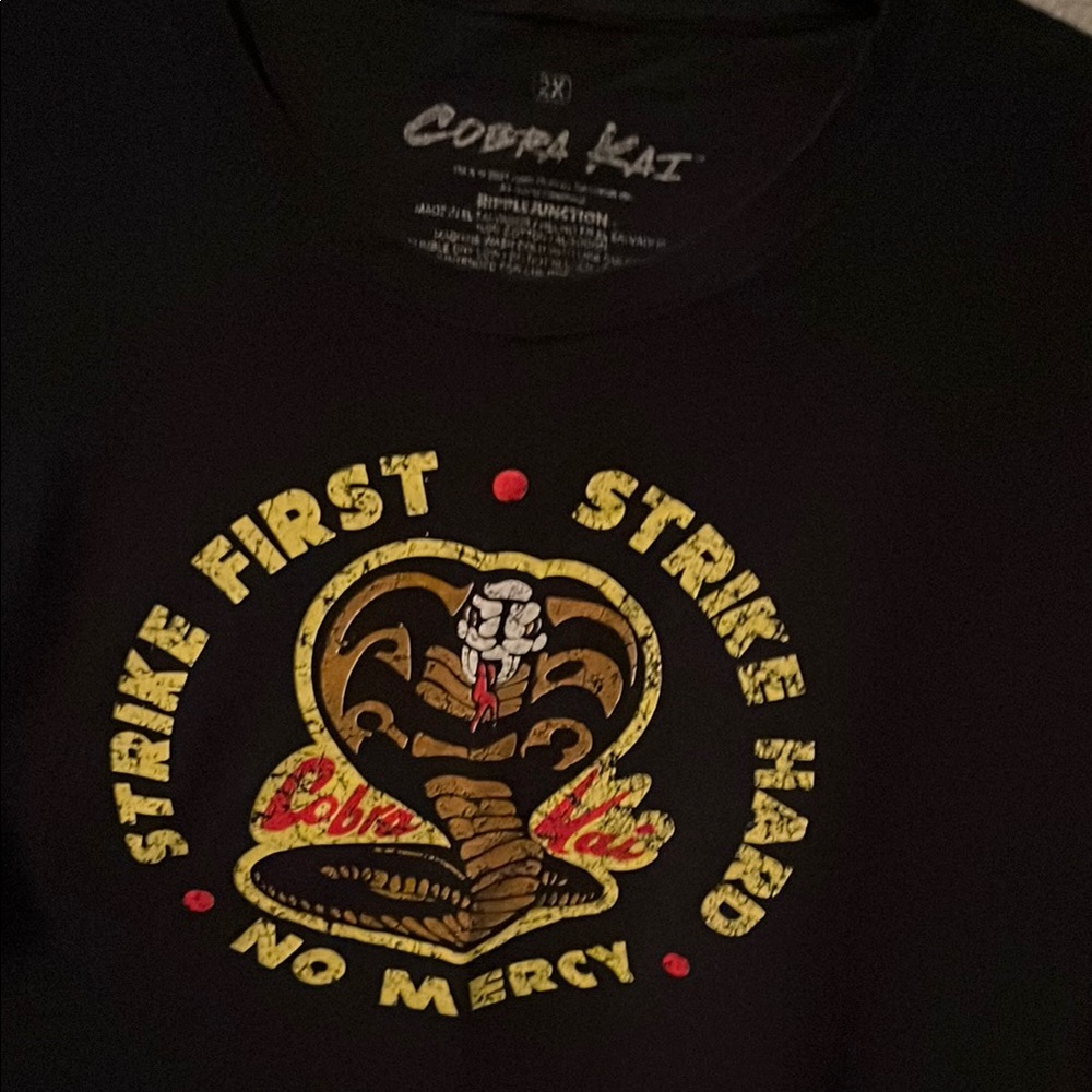 Cobra Kai Black Graphic T-Shirt